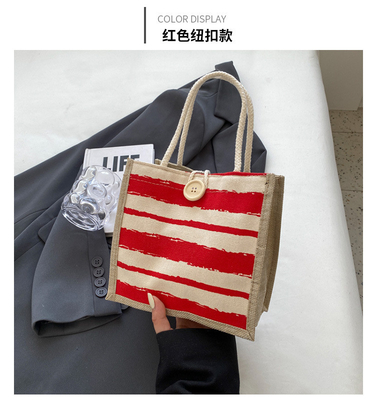 TOTE BAG CANVAS BAG CANVAS GIRL TOTE INS PORTABLE BENTO LUNCH BOX WORK baru dicetak