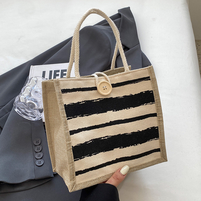 TOTE BAG CANVAS BAG CANVAS GIRL TOTE INS PORTABLE BENTO LUNCH BOX WORK baru dicetak