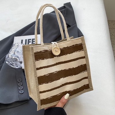TOTE BAG CANVAS BAG CANVAS GIRL TOTE INS PORTABLE BENTO LUNCH BOX WORK baru dicetak