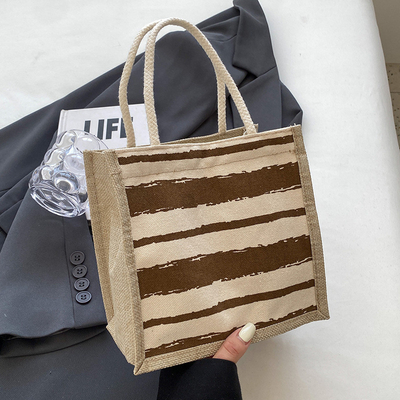 TOTE BAG CANVAS BAG CANVAS GIRL TOTE INS PORTABLE BENTO LUNCH BOX WORK baru dicetak