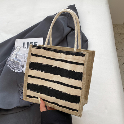 TOTE BAG CANVAS BAG CANVAS GIRL TOTE INS PORTABLE BENTO LUNCH BOX WORK baru dicetak