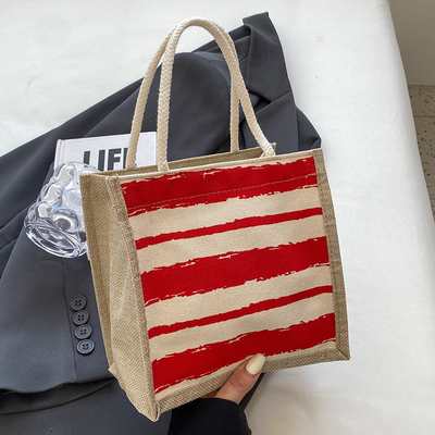 TOTE BAG CANVAS BAG CANVAS GIRL TOTE INS PORTABLE BENTO LUNCH BOX WORK baru dicetak