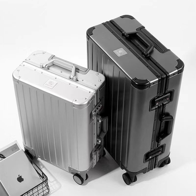 Semua ALUMINUM MAGNESIUM ALLOY BAGAGE Wanita dan Pria ALUMINUM ALLOY ROD BOX ALUMINUM Frame 26 "Koper logam