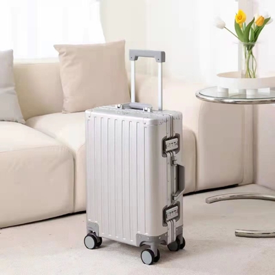 Semua ALUMINUM MAGNESIUM ALLOY BAGAGE Wanita dan Pria ALUMINUM ALLOY ROD BOX ALUMINUM Frame 26 "Koper logam
