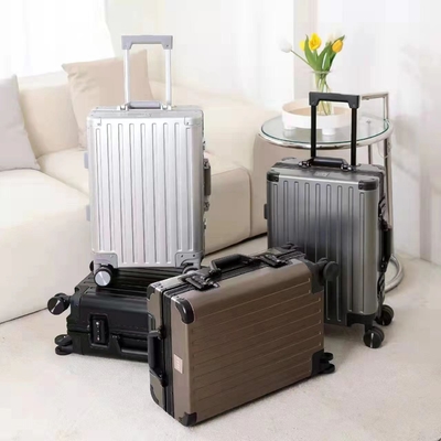 Semua ALUMINUM MAGNESIUM ALLOY BAGAGE Wanita dan Pria ALUMINUM ALLOY ROD BOX ALUMINUM Frame 26 "Koper logam