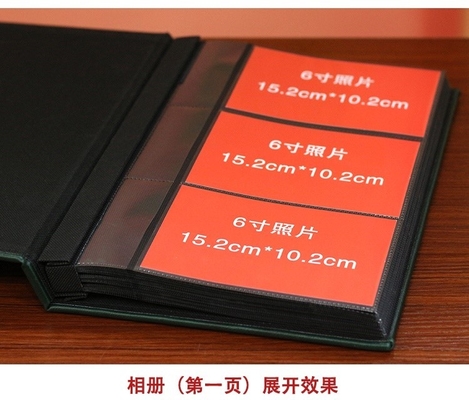 Kulit 6 &quot;Album Foto ALBUM Keluarga ALBUM 240 Interleaved Bisnis Kantor ALBUM Foto BAG ALBUM