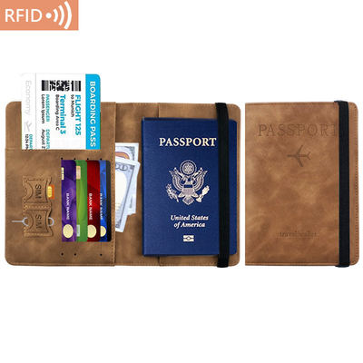 AMAZON PU kulit tas paspor RFID MULTI-FUNKSIONAL paspor pemegang paspor COVER paspor COVER