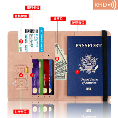 AMAZON PU kulit tas paspor RFID MULTI-FUNKSIONAL paspor pemegang paspor COVER paspor COVER