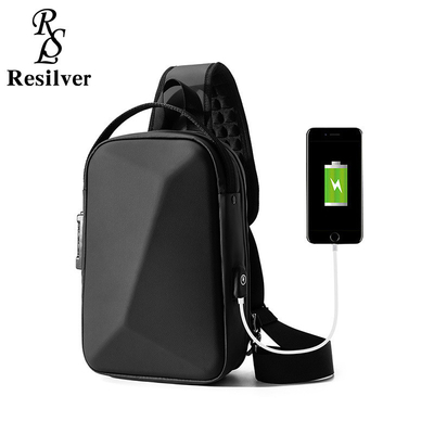 Tas dada pria baru tas bahu kapasitas besar tas crossbody tas laki-laki kantor luang iPad komputer tas dada hard shell