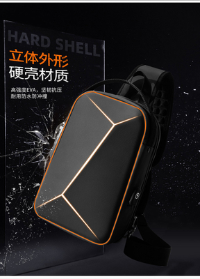 Tas dada pria baru tas bahu kapasitas besar tas crossbody tas laki-laki kantor luang iPad komputer tas dada hard shell