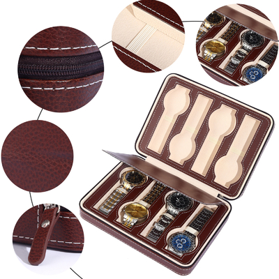VINTAGE STYLE 8-BIT ELECTROMECHANICAL WATCH CASE Fashion DALAM BANGGAN PERSONALITAS WATCH Tampilan tas ritsleting