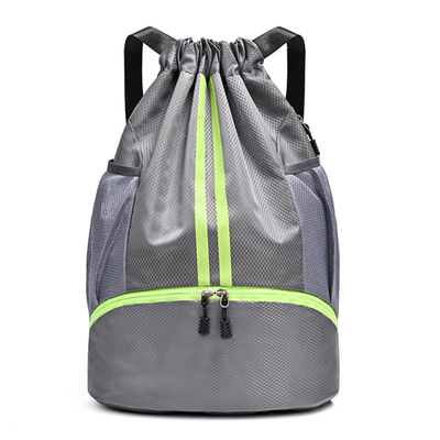 Paket kantong drawstring ransel portabel tas basket basah kering pemisahan tas renang olahraga luar ruangan multi-fungsi
