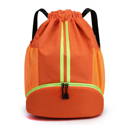 Paket kantong drawstring ransel portabel tas basket basah kering pemisahan tas renang olahraga luar ruangan multi-fungsi