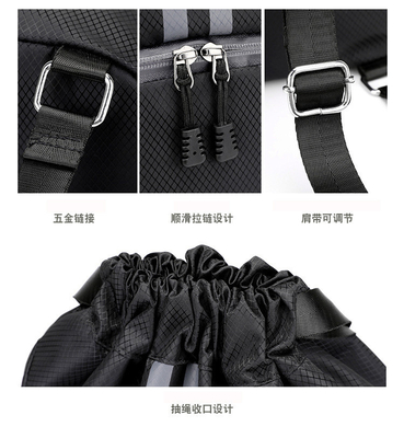 Paket kantong drawstring ransel portabel tas basket basah kering pemisahan tas renang olahraga luar ruangan multi-fungsi
