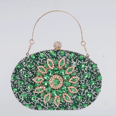 Amazon berlian-dilapisi bunga matahari tas makan malam wanita mode pesta Clutch semua-pertandingan gaun tas malam