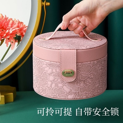 DEKORASI TANGAN STYLE CHINESE Kotak perhiasan berkualitas tinggi Kotak perhiasan kapasitas besar tahan air Kotak perhiasan portabel rumah tangga multi-