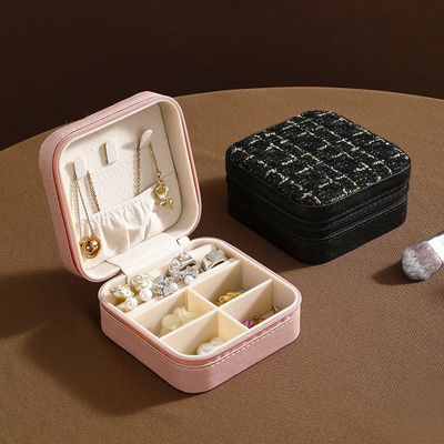 Seri parfum kecil penyimpanan sederhana perjalanan perhiasan portabel kotak penyimpanan anting cincin cincin kotak perhiasan kecil