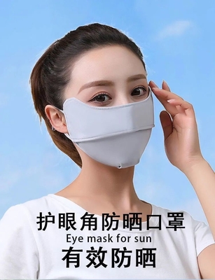 PENGALAMATAN Mata BURST Musim Panas Angle Es Sutra tabir surya topeng tabir surya wanita topeng tabir surya wanita perlindungan UV topeng bayangan tipis