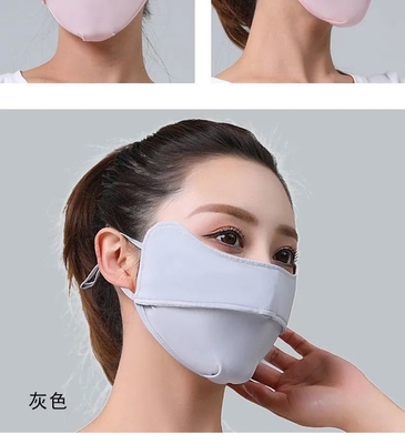 PENGALAMATAN Mata BURST Musim Panas Angle Es Sutra tabir surya topeng tabir surya wanita topeng tabir surya wanita perlindungan UV topeng bayangan tipis
