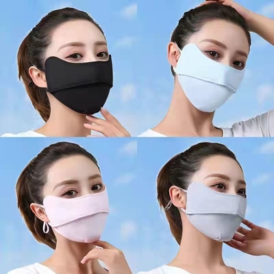 PENGALAMATAN Mata BURST Musim Panas Angle Es Sutra tabir surya topeng tabir surya wanita topeng tabir surya wanita perlindungan UV topeng bayangan tipis