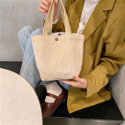 ARTSY CORDUROY BAG Casual PORTABLE MINI LADYS Clutch BAG VINTAGE KATUAN BAG BENTO