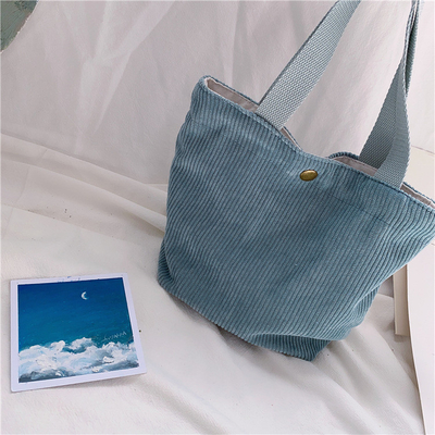 ARTSY CORDUROY BAG Casual PORTABLE MINI LADYS Clutch BAG VINTAGE KATUAN BAG BENTO