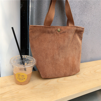ARTSY CORDUROY BAG Casual PORTABLE MINI LADYS Clutch BAG VINTAGE KATUAN BAG BENTO