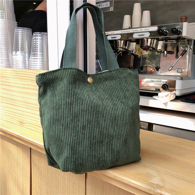 ARTSY CORDUROY BAG Casual PORTABLE MINI LADYS Clutch BAG VINTAGE KATUAN BAG BENTO