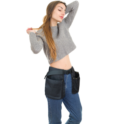 OUTDOOR MULTI-FUNCTIONAL MULTI-POCKET ZIPPER FANNY PACK SPORTS fashion belt apron pinggang segel pinggang gantung tas penyimpanan