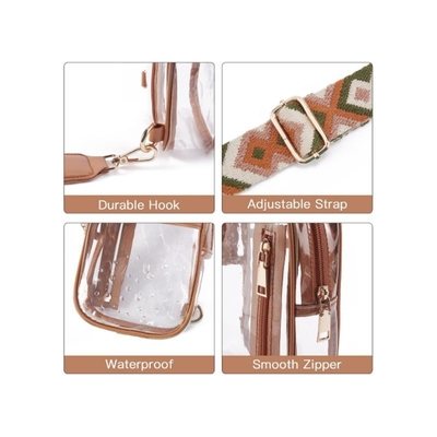 TPU TRANSPARENT ANTI-SPLASH BACK,LULU TRANSPARENT BACK LULU CROSSBODY BACK