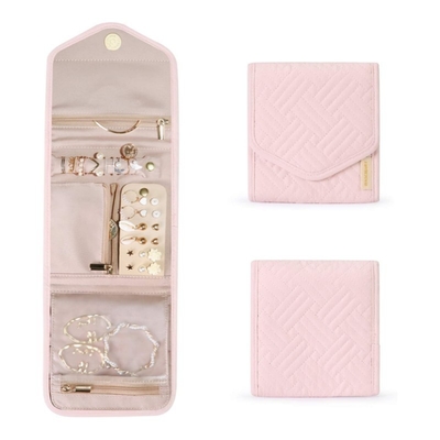 Tas Perhiasan Lipat Tas Perhiasan Portabel Tas Penyimpanan Perhiasan Multi-Cincin Earrings Tas Perhiasan