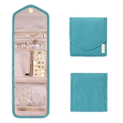 Tas Perhiasan Lipat Tas Perhiasan Portabel Tas Penyimpanan Perhiasan Multi-Cincin Earrings Tas Perhiasan
