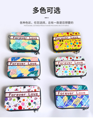 ASB+PC MATERIAL PORTABLE HARD SHELL MAKEUP BAG satu bahu BAG penyimpanan portabel dengan kotak hadiah