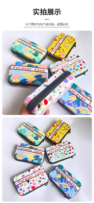 ASB+PC MATERIAL PORTABLE HARD SHELL MAKEUP BAG satu bahu BAG penyimpanan portabel dengan kotak hadiah