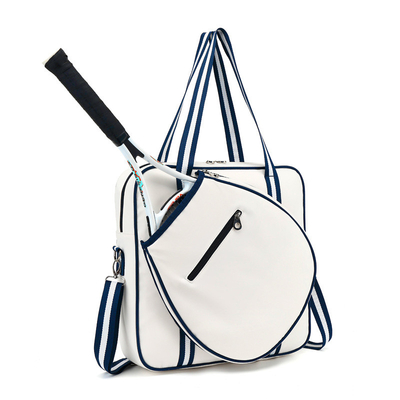 Tas Tennis Tas Tangan Bill Bahu Krossbody Tas Badminton Pria dan Wanita Tas Raket Bergaris Multi-Fungsi