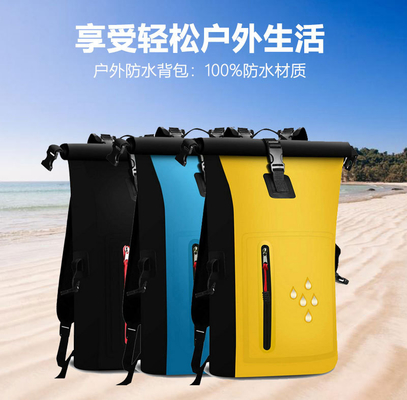 Tas tahan air PVC ruangan panas Kapasitas besar Tas tahan air drift pria dan wanita ransel tahan air multi-fungsi