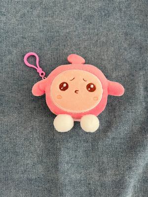 Telur RUND PARTY PLUSH KOIN dompet tas sekolah gantungan earphone penyimpanan tas koin kantong