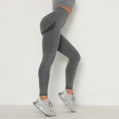 Celana yoga tanpa jahitan Celana yoga bernafas pinggul pakaian ketat tinggi pinggang olahraga leggings celana kebugaran wanita