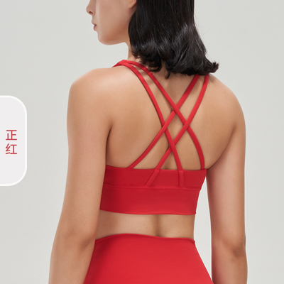 Pakaian dalam tahan kejut PUSH-UP YOGA BRA FITNESS VEST
