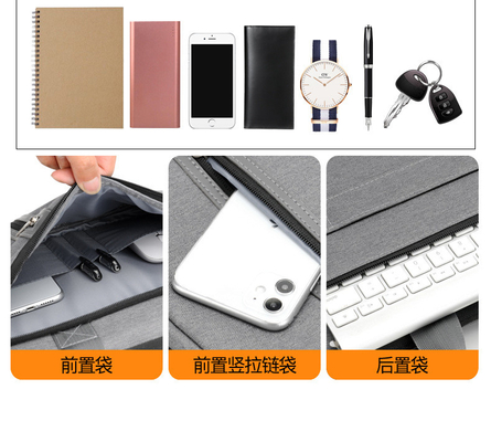 ANTI-SEISMIC KOPITER BAG TANGGAL-BORNER HAND BILL SHOULDER BUSINESS NOTEBOOK BAG 14/15.6/17.3 KOPITER INNER BREEFCASE