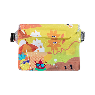 3 Lapisan SEALED Telepon seluler besar waterproof tas miring STRADDLE Berenang waterproof FANNY PACK PVC rafting laut terbuka