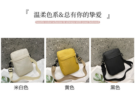 OXFORD SIMPLE Pakaian Casual crossbody tas pria SIMPLE warna padat Ponsel telepon tas dengan satu bahu tas ransel kecil