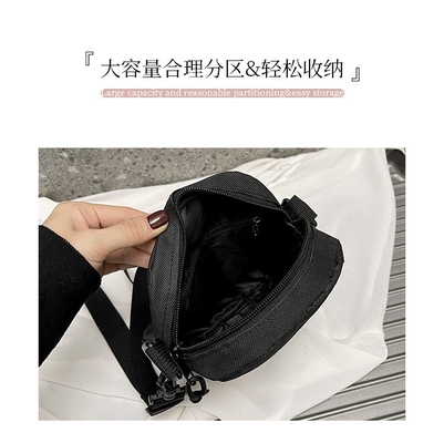 OXFORD SIMPLE Pakaian Casual crossbody tas pria SIMPLE warna padat Ponsel telepon tas dengan satu bahu tas ransel kecil