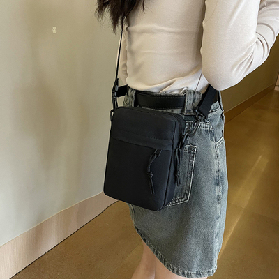 OXFORD SIMPLE Pakaian Casual crossbody tas pria SIMPLE warna padat Ponsel telepon tas dengan satu bahu tas ransel kecil