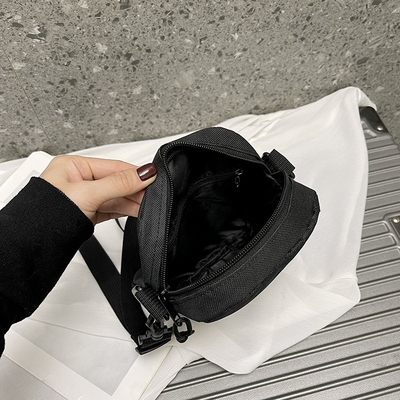 OXFORD SIMPLE Pakaian Casual crossbody tas pria SIMPLE warna padat Ponsel telepon tas dengan satu bahu tas ransel kecil