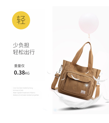 2024 NEW ATMOSPHERIC MOMMY BAG Kapasitas besar bahu tunggal tangan crossbody tas kain nilon kasual bahu wanita