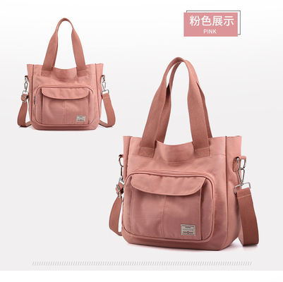 2024 NEW ATMOSPHERIC MOMMY BAG Kapasitas besar bahu tunggal tangan crossbody tas kain nilon kasual bahu wanita