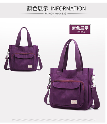 2024 NEW ATMOSPHERIC MOMMY BAG Kapasitas besar bahu tunggal tangan crossbody tas kain nilon kasual bahu wanita