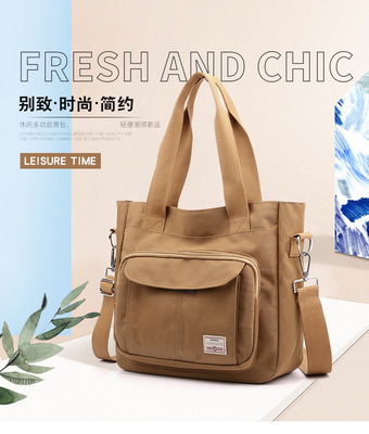 2024 NEW ATMOSPHERIC MOMMY BAG Kapasitas besar bahu tunggal tangan crossbody tas kain nilon kasual bahu wanita