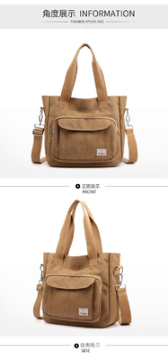 2024 NEW ATMOSPHERIC MOMMY BAG Kapasitas besar bahu tunggal tangan crossbody tas kain nilon kasual bahu wanita